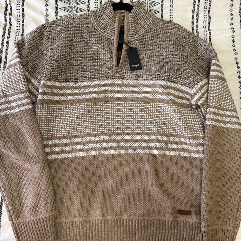 Buffalo David Bitton Sweater  Men Sz M Brown Knit